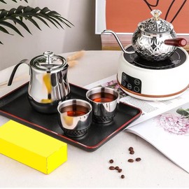 Stovetop Coffee Percolator, Stainless Steel Percolator Coffee Pot, Camp Coffee Pot, Percolator Coffee Pot Stovetop, Stainless Steel Coffee Maker with Reusable Filter