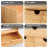 MAGIC BAMBOO 3 Drawer Bamboo Desk Organizer with Shelf –