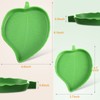 Hi.FANCY Leaf-Shaped Plastic Reptile Feeding Dish, 2 Sizes, Easy to