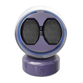 Newymaking Double Watch Winder for Automatic Watches, Watch Case for Women's and Men's Watches with Quiet Motor, Interior LED Backlight, Soft Watch Pillows, Battery or USB Powered (Purple)