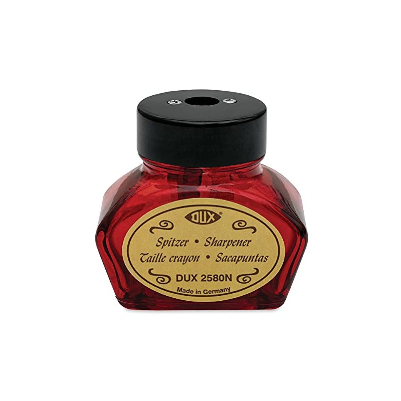 Dux Glass Inkwell Sharpener - Red