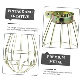 Homoyoyo 4pcs Pendant Light Shade Replacement Metal cage lamp Shade Metal Guard lamp cage Wall Light Guard Bathroom Ceiling Fan Clip on Ceiling Shades Heating Wire cage