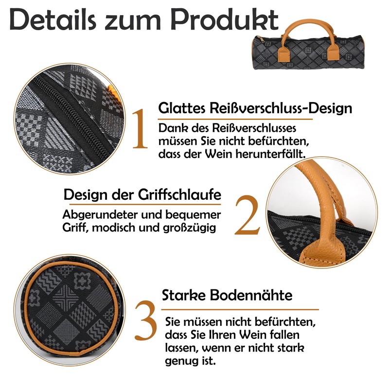 Wine Bags, gray, Pocket organiser