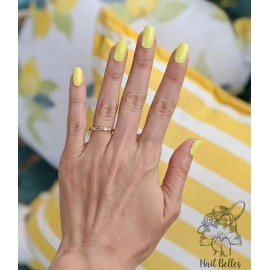 Color Street Nail Polish Strips ELECTRIC CITY Lovely NEON shade YELLOW (FMC214)