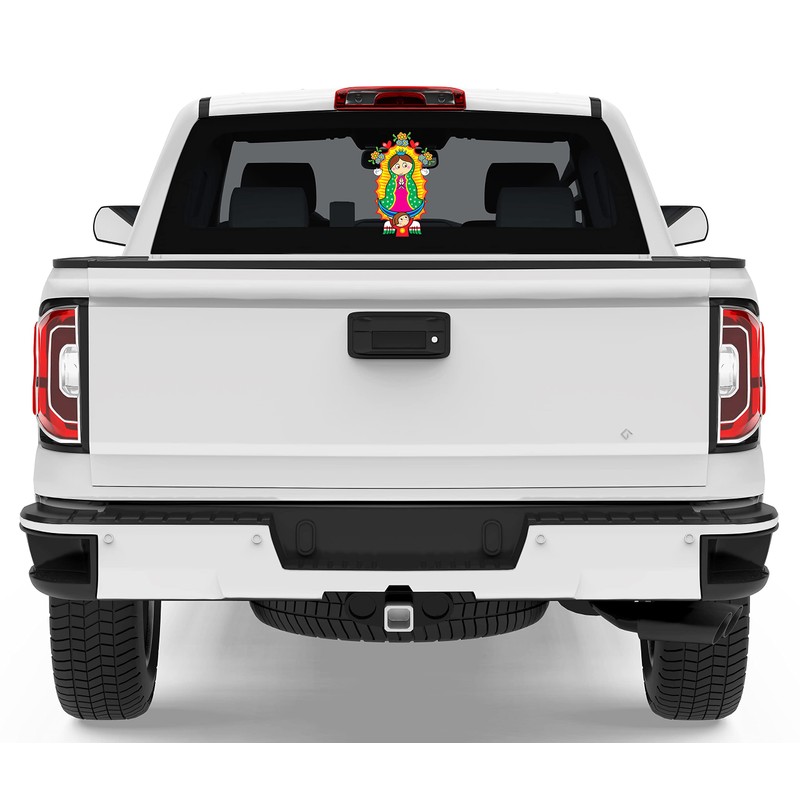 Virgen de Guadalupe Cartoon Virgin Mary Sticker Decal Sticker