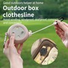 Portable Travel Clothesline Cord, Adjustable 26ft Camping Clothes line, Laundry