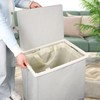[105L] Large Capacity Laundry Basket, Laundry Hamper with Wheels and