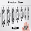Center Drill Bits Set, 7Pcs Counter Sink Drill Bit High