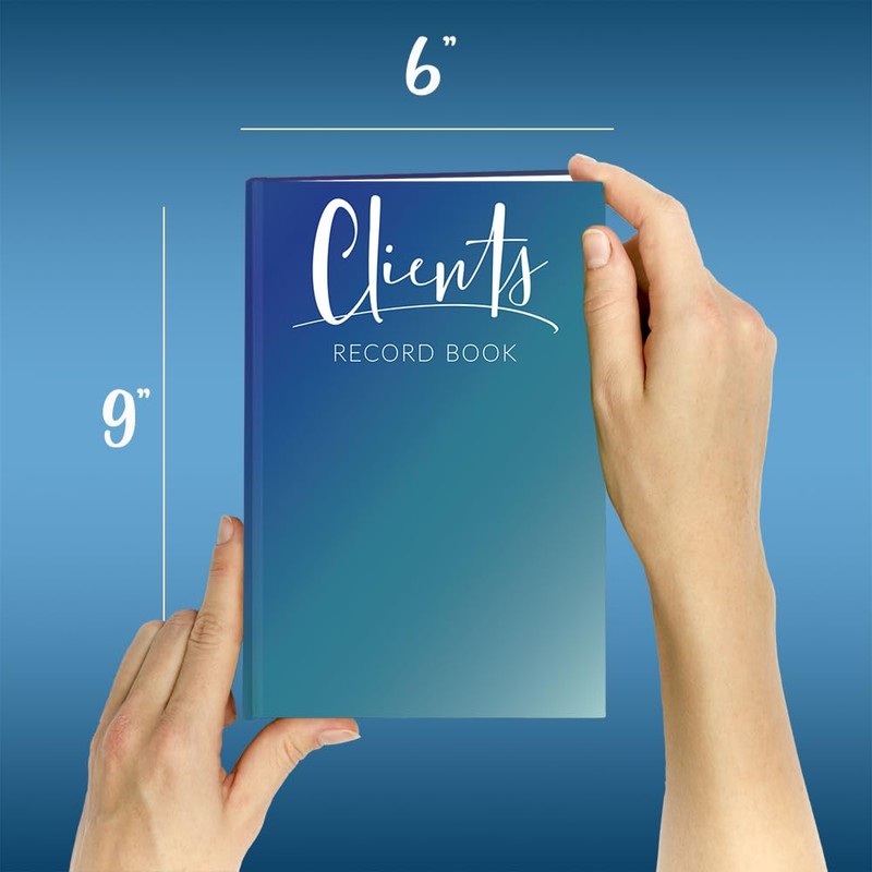BookFactory Client Record Book/Customer Tracking Journal - 100 Pages 6''