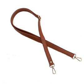 Long Faux Leather Shoulder Bag Strap DIY Purse Handle Crossbody Handbag Belt Brown