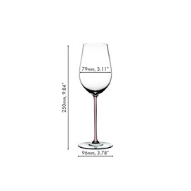 Riedel Fatto A Mano Riesling/Zinfandel Wine Glass, Pink