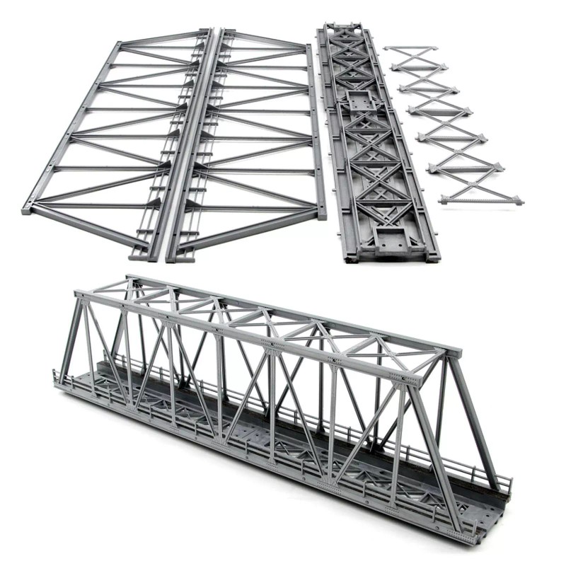 Evemodel HO Scale Model Truss Bridge Kit for Model Track