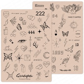 2 Pcs Tiny Tattoo Practice Skins, Small Deluxe Mini Silicone Finger Semi Permanent Tattoo Latex Pad for Training (Tiny #6 - Pink Pad -2PCS)