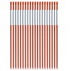 20Pcs 5/16" Driveway Marker Reflective Driveway Poles Fiberglass Snow Stakes