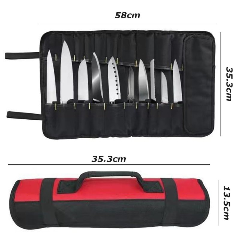 Chefs Roll Bag,Chef Storage Bag,Cutlery Chef Bag,Repair Tools Bag,Large Capacity