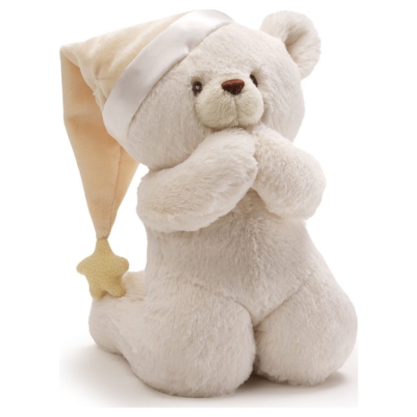 GUND Baby GUND Goodnight Prayer Bear, Moving and Talking Teddy Bear Plush, Tan, 15"