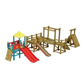 Sankei MP03-111 Diorama Series 1/150 Athletic Playground Equipment Paper Craft