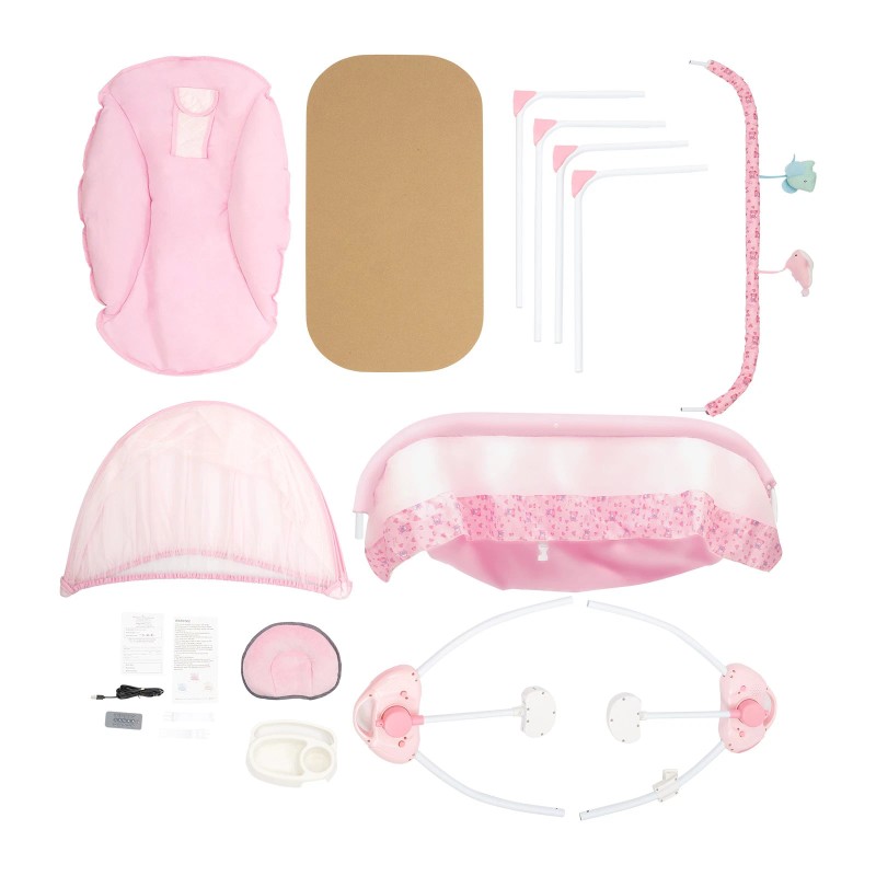 Electric Baby Music Crib Auto-Swing Cradle Infant Rocker Sleep Bed