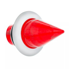 United Pacific 34842 4LED Dual Function Mini Spike Red Light w/ SS Bezel- 1 Unit