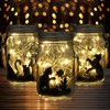 Jingmore 3 Pcs Fairy Solar Lights Lantern Garden Outdoor Yard