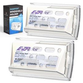 Mellbree 2-Pack Super Strong Suction Cups EZPass Holder for Windshield, UV & Heat Resistant, Secure Transponder Holder for EZ Pass Mini/iPass