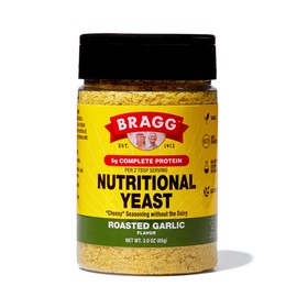 Bragg Nutritional Yeast Roasted Garlic Seasoning - 3 oz - Dairy-Free Parmesan Cheese Substitute - Perfect for Salads, Pastas, Popcorn, and More
