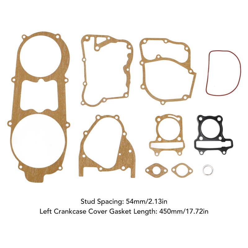 10 Pieces Motorcycle Engine Gasket Set for GY6 150 GY6