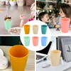 Pack of 6 Plastic Cups, Reusable Drinking Cups, 400 ml