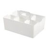 JEJ Astage Storage Box, Desk Tote, White