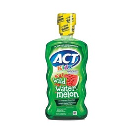 ACT Kids Anti-Cavity Wild Watermelon Fluoride Mouthwash (Pack of 4)