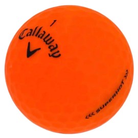 GOLF BALL DIVERS for Callaway Superhot Recycled Golf Balls, AAAAA Grade, Mint Condition (Matte Orange, 24 Balls)