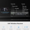 Phenyx Pro Sistema de Micrófono Inalámbrico UHF Dual PTU-71-1H1B