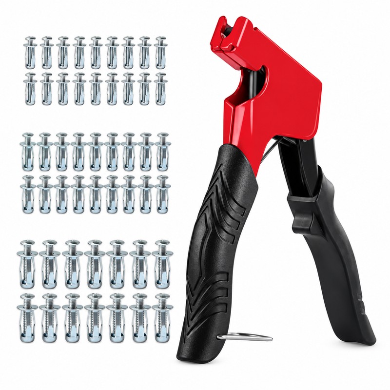 91-Piece Jack Nut & Rivet Gun Set for Metalworking –