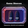 Unbranded Pair of PUBG Finger Cover Sweat Proof Gaming Thumb Sleeve Red Lining COD Mobile