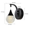 MASIVEL Crystal Wall Sconce Indoor, Bubble Modern Wall Sconces, Dimmable