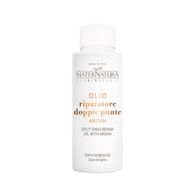 Maternatura, Olio Riparatore Doppio Punte all'Argan e Amamelide, Cura e Previene le Doppie Punte ad Azione Nutritiva e Protettiva, Senza Risciacquo, Organic, Made in Italy - 50 ml