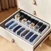 Dexgva Belt Organizer for Drawer - Bamboo Belt Storage Organizer