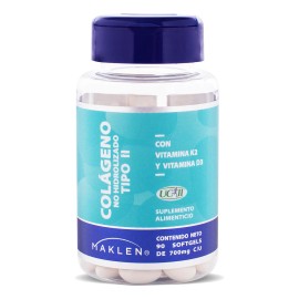 UC-II® Colágeno Tipo II No Hidrolizado Con Vitamina D3 + K2 | 90 Softgels DE 700mg | Salud Articular y Huesos
