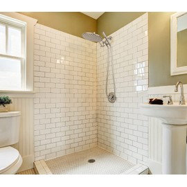 G-Promise All Metal Dual Shower Head Combo, 10 Inch Rainfall Shower Head, Handheld Spray Wand, Smooth 3-Way Diverter, with Adjustable Extension Arm, 71 Inches Long Hose (Brushed Nickel)