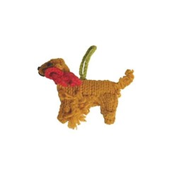 Chilly Dog Golden Retriever Dog Ornament