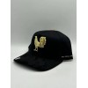 Gorra Big Boss Gallo Negro/dorado Gamuza 100% Original