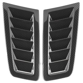 Hood Vents, 2Pcs Universal Car Hood Vent Wear Bonnet Vents Practical Engine Hood Vents for Focus RS MK2 (Carbon Fiber Pattern)