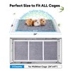 BUCATSTATE Disposable Guinea Pig Cage Liners 30 Count, Super Absorbent