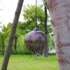 5.9in Solar Lantern Garden Garden LED Solar Hanging Lights Round