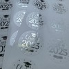 Class of 2025 Graduation Stickers – 100pcs 1.6" Transparent Foil