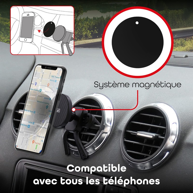 T'nB Premium Ventilation Grille Holder Black