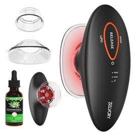 3-in-1 Body Sculpting Machine with Red Light, Vacuum Suction & Microcurrent, Cellulite Massage Tool for Arms, Legs, Waist & Belly, Skin Smoothing and Contouring Device for Home Use