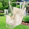 Y- STOP Hammock Chair Hanging Rope Swing, Max 500 Lbs,