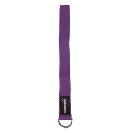 MySports Yoga Strap Purple Cotton with Secure D-Ring Clasp - Yoga Belt Accessory for Stretching for Men and Women