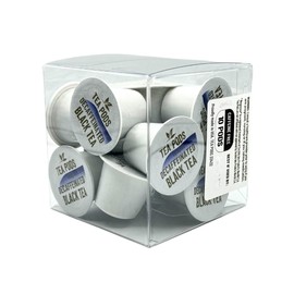 DECAF Black tea pods compatible with Nespresso OriginalLine, single-serve decaffeinated black tea capsules for coffee machines - Pack of 10 capsules
